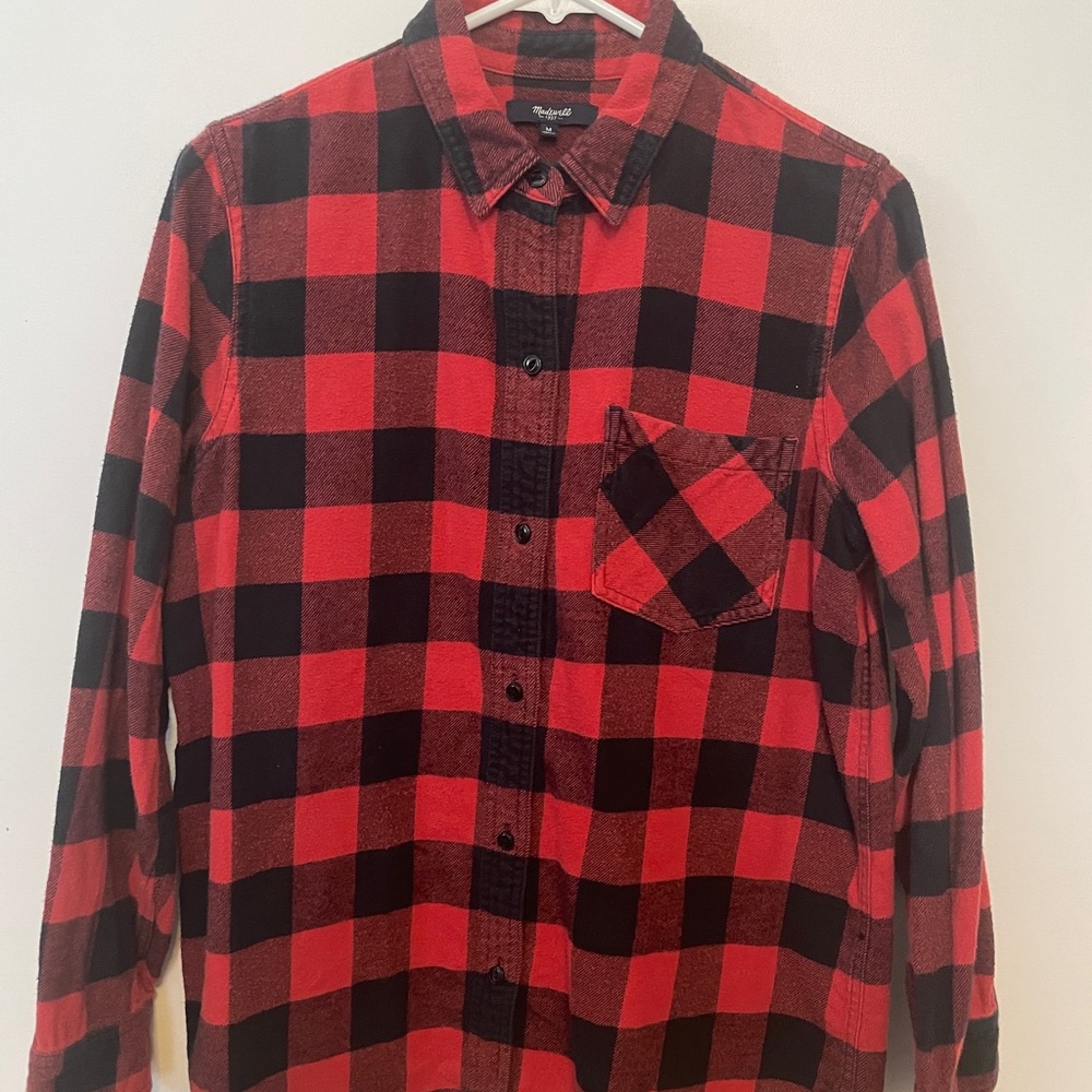 Madewell flannel button down shirts